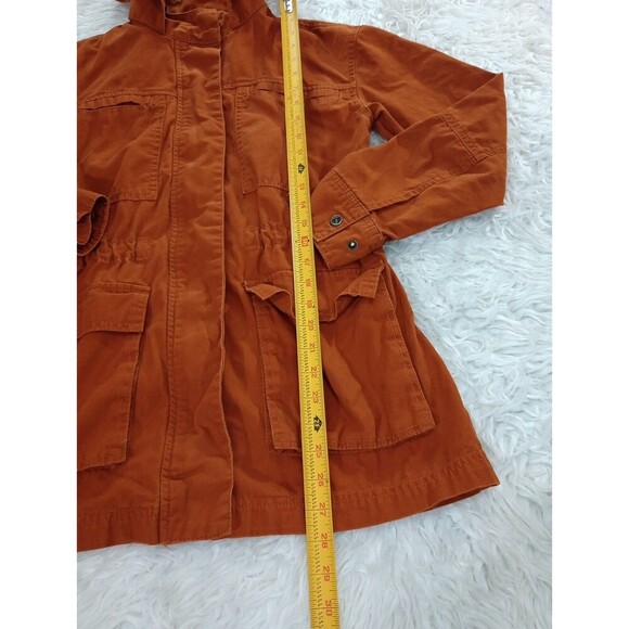 Universal Thread Women's Small Orange Ladrillo Zip Utility Anorak Jacket  S - Picture 2 of 10